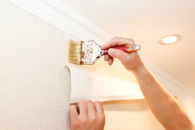 Pose de papier peint à Amné — revêtements muraux et toiles de verre